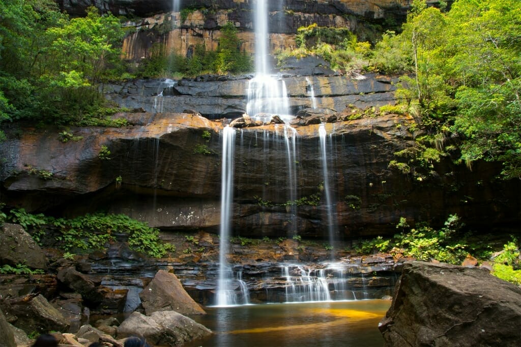 Bottom of the second tier of Wentworth Falls