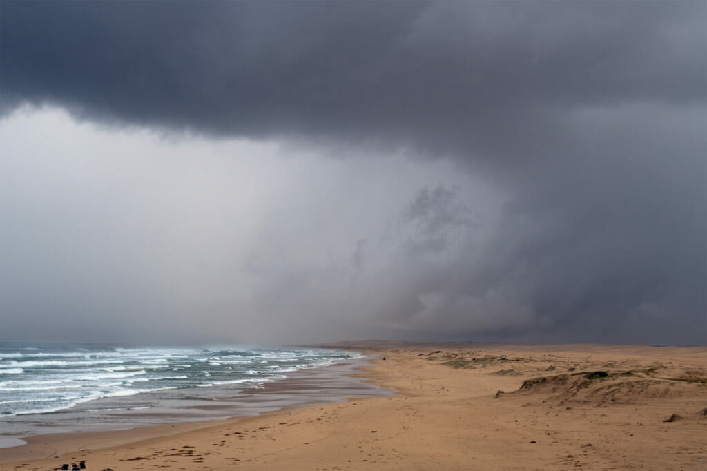 Storm in Anna Bay on NSW Central Coast, Australia