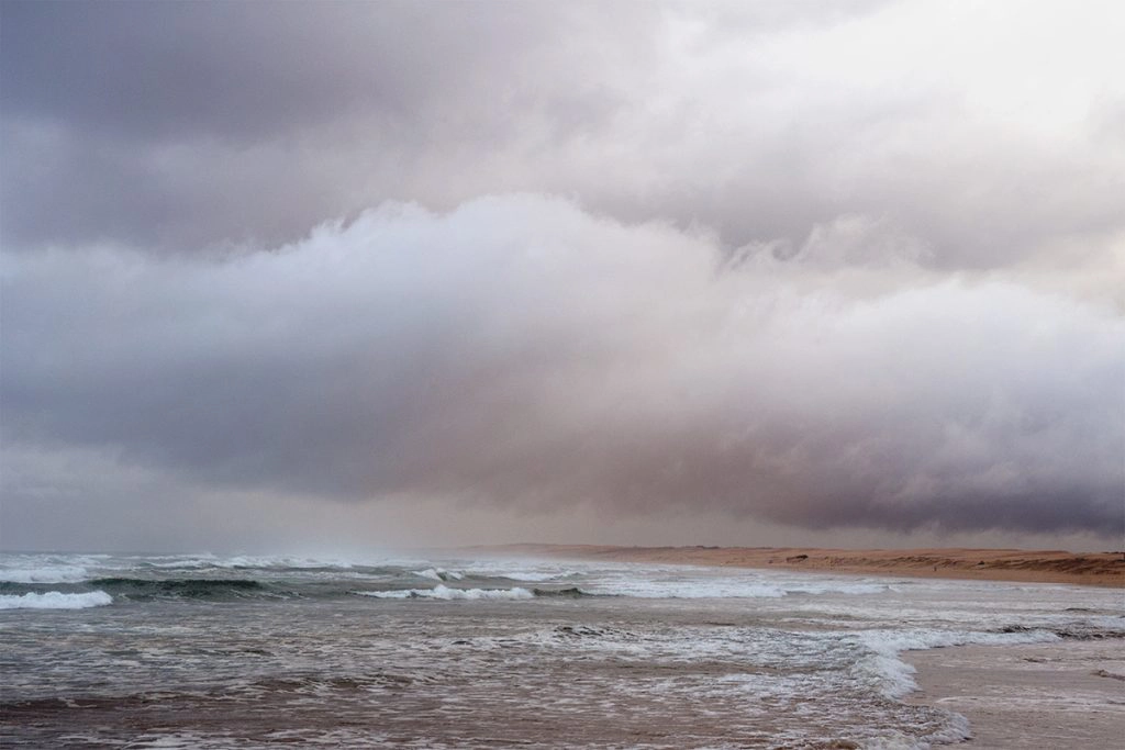 Rain and sand storm