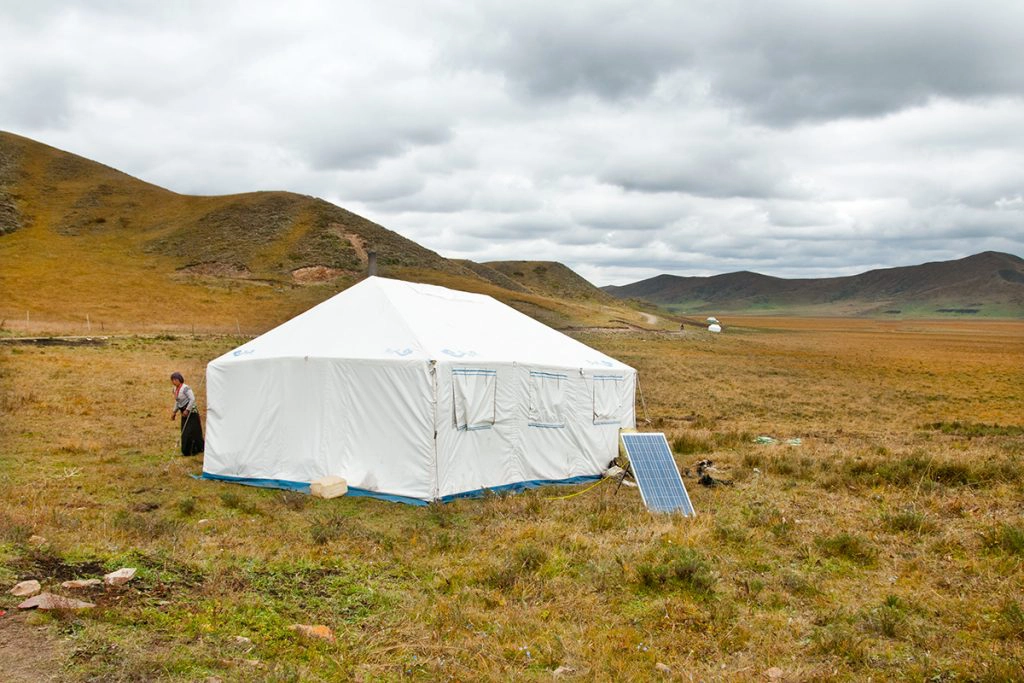 Tibetan nomad tent