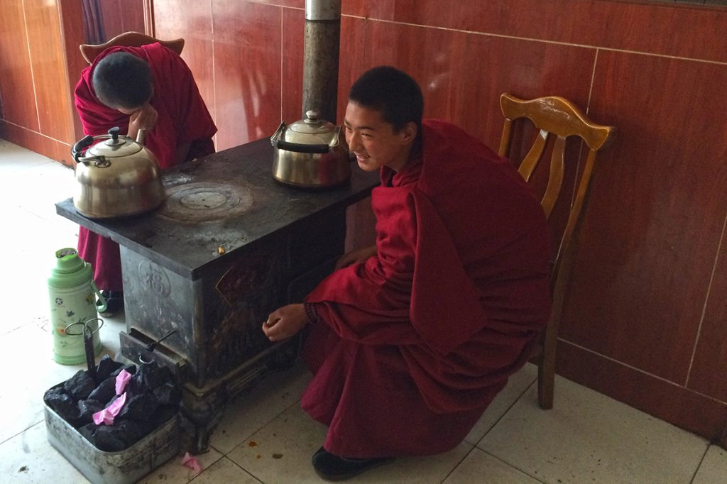 Tibetan novice monks