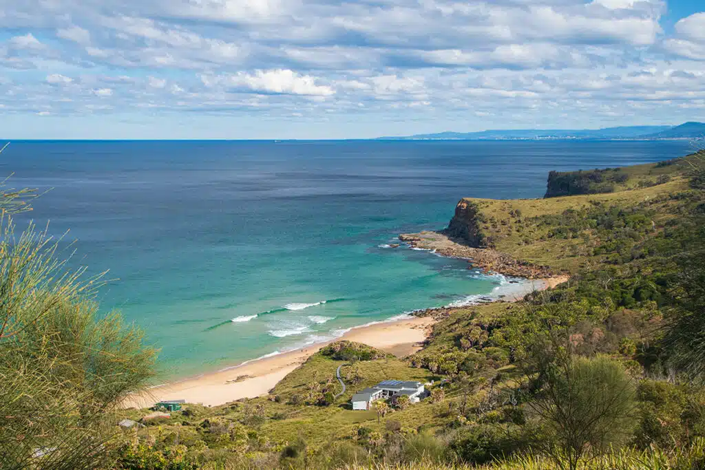 Burning Palms beach from the trail