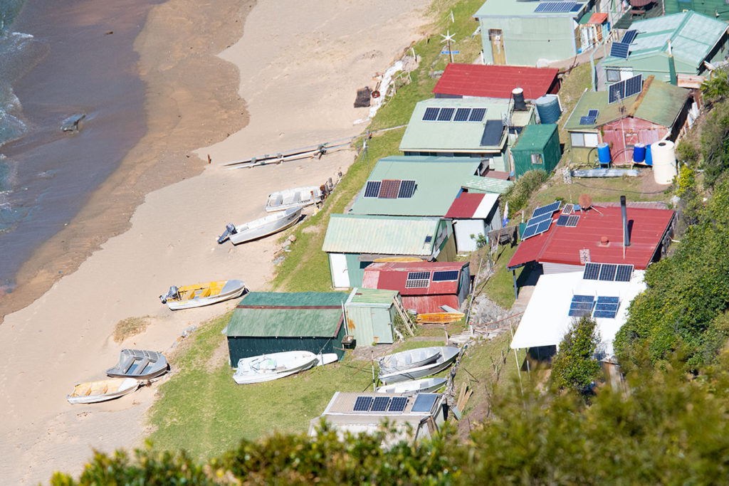 Bulgo beach shacks