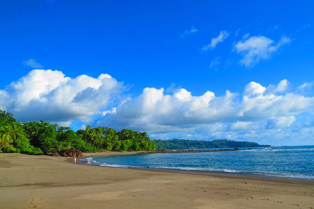 Deserted beach in Drake Bay - taking a boat from Drake bay to Corcovado