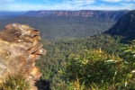 View of Mt Solitary from Prince Henry Cliff Walk