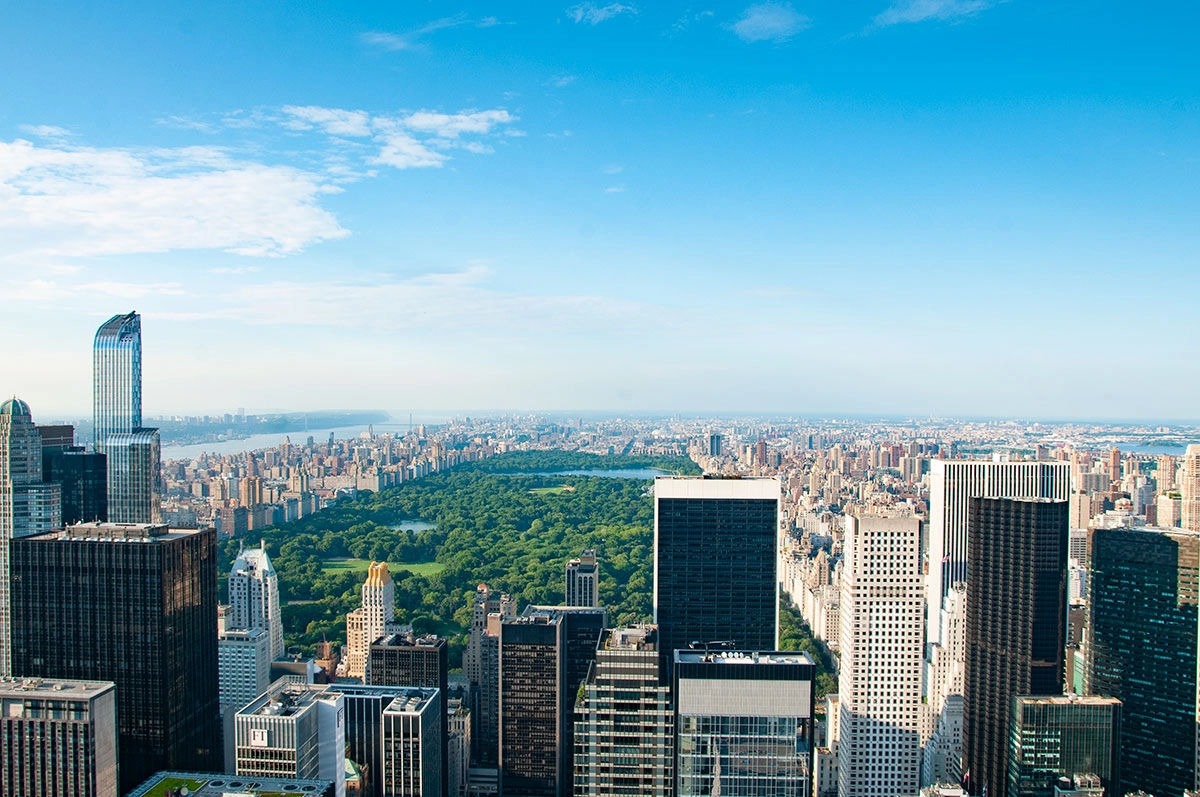 Two days in New York: View of Central Park from Rockefeller Tower