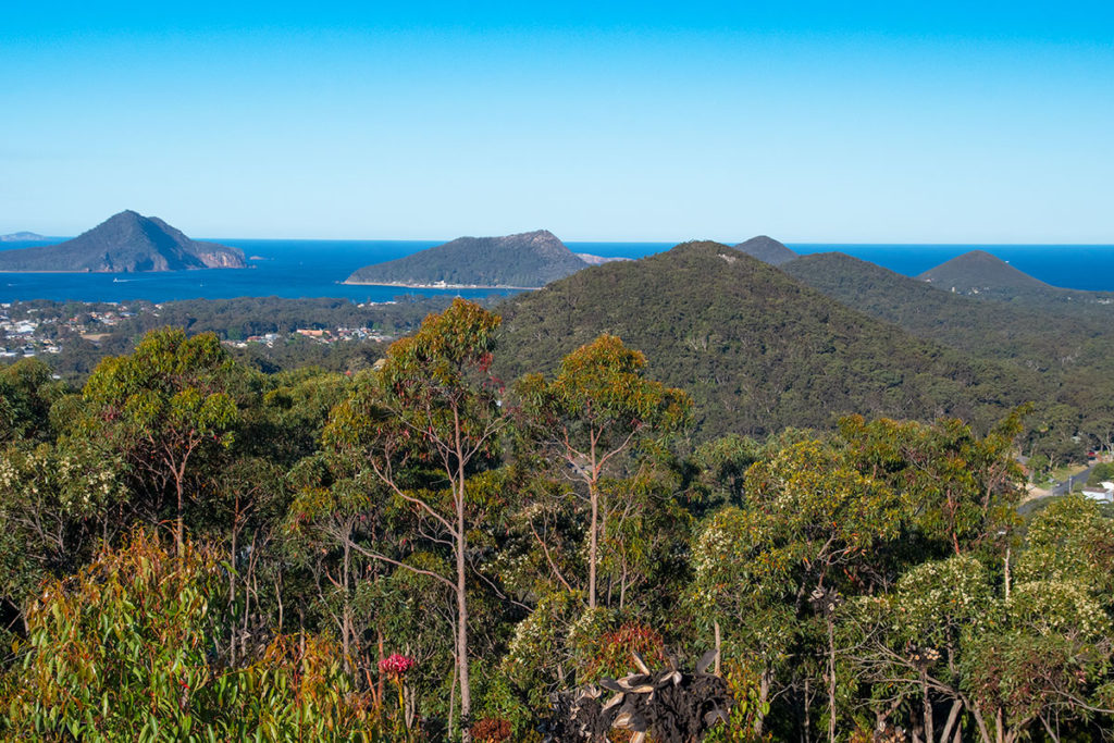Gan Gan Hill lookout in Port Stephens