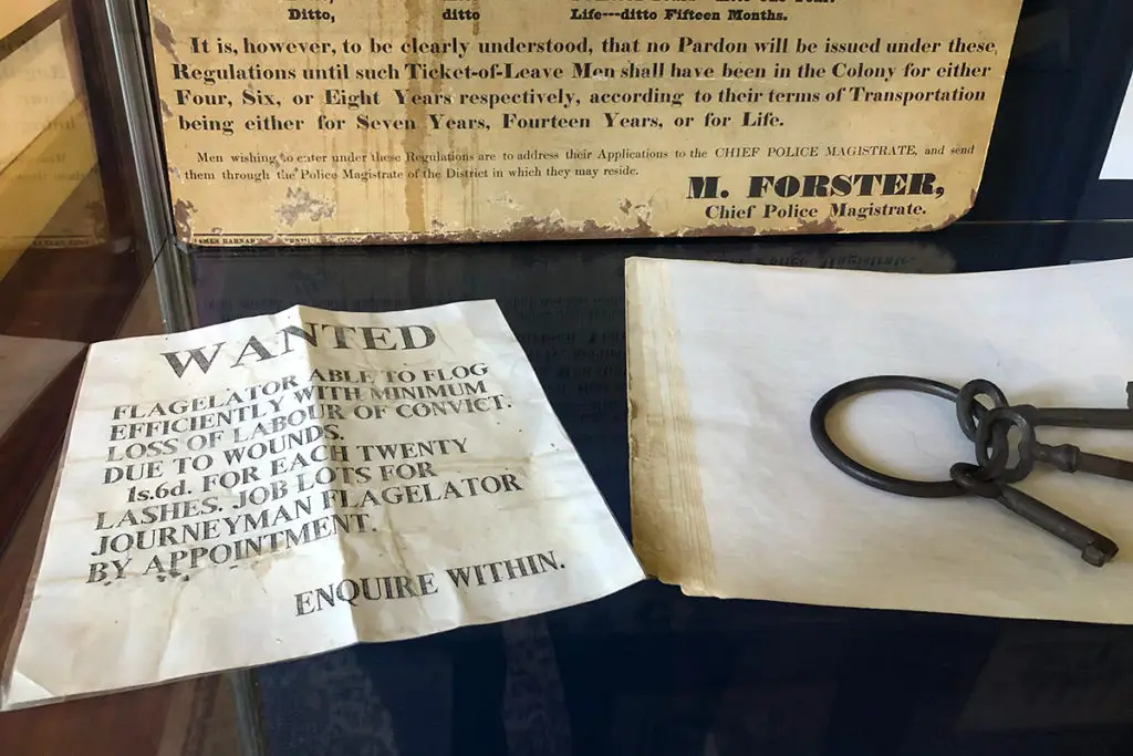 Job ad at Hartley Historic Site museum