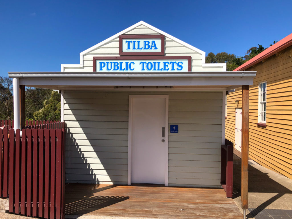 Cute public toilet in Central Tilba