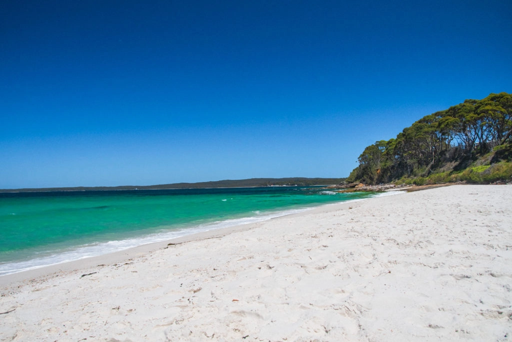 Hymes beach Jervis Bay on NSW South Coast Road Trip