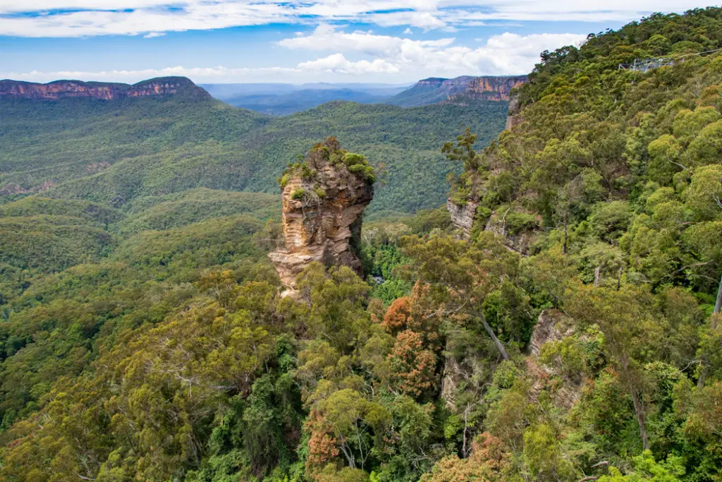 Orphan rock blue mountains