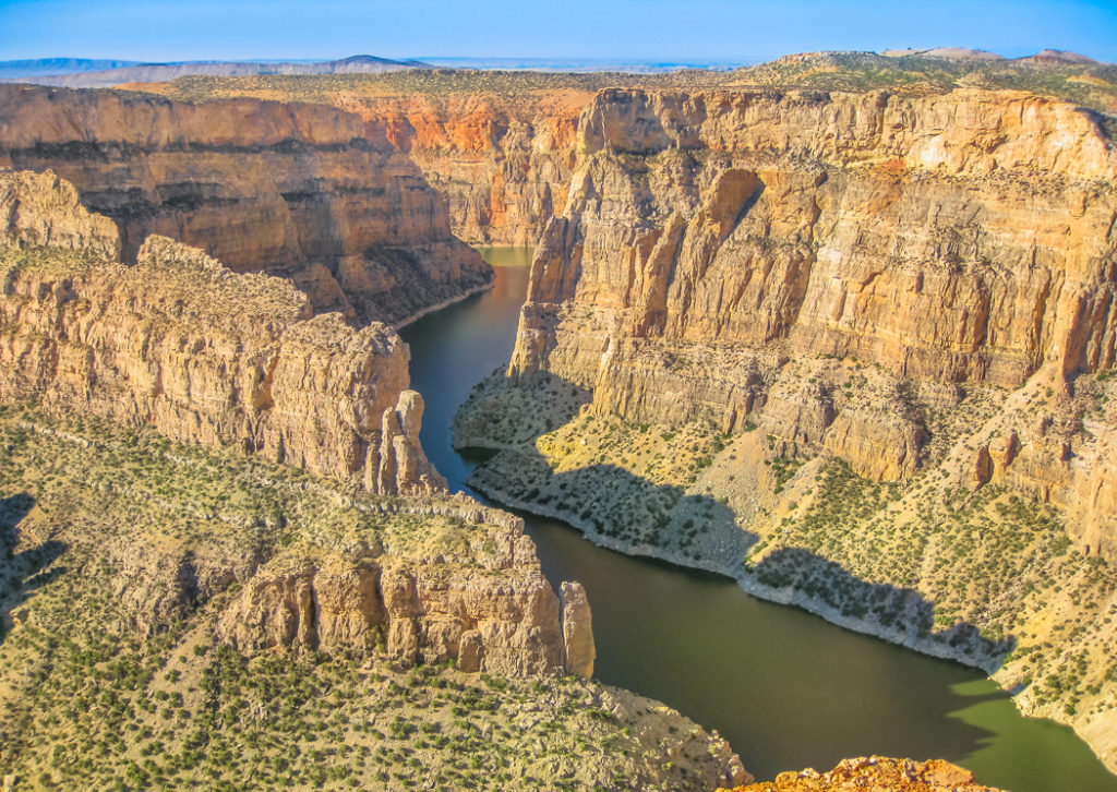 Bighorn canyon in the us