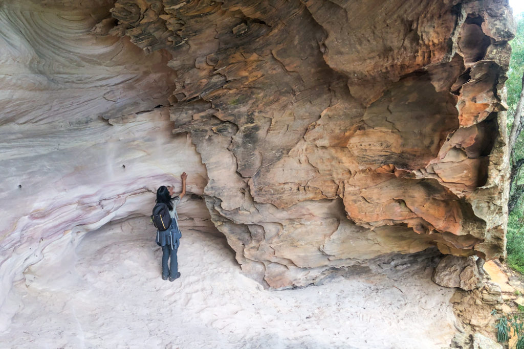 Large chamber in Sandstone caves