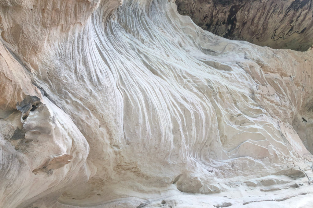 Sandstone formation in sandstone caves