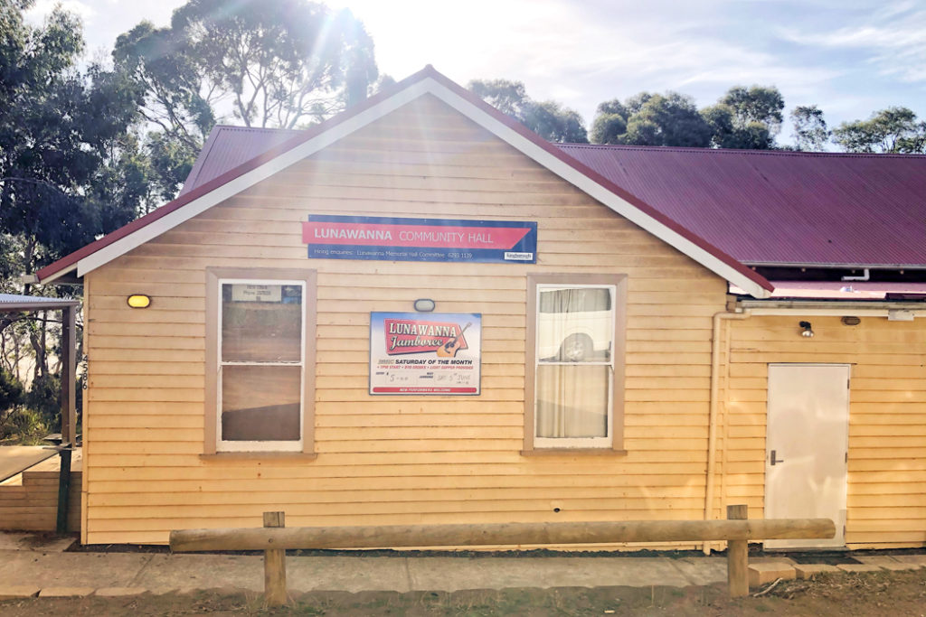 Lunawanna Community Hall on Bruny Island
