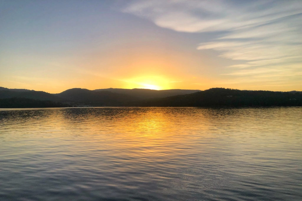 Sunset over D'Entrecasteaux Channel