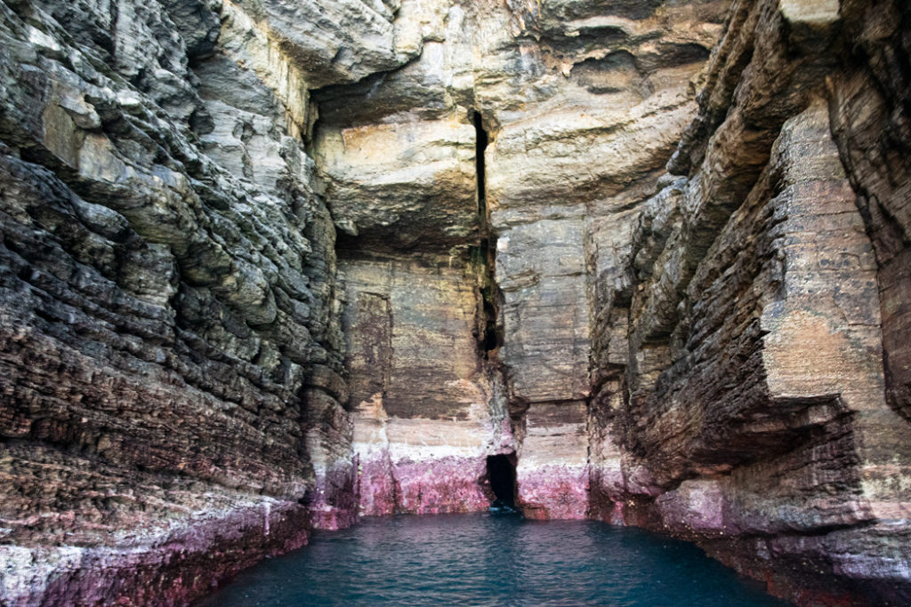 inside the sea cave