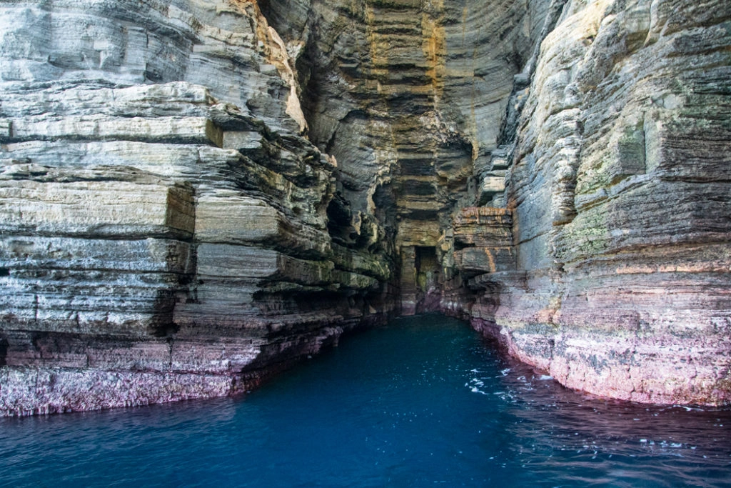 Sea cave on the Tasman peninsula