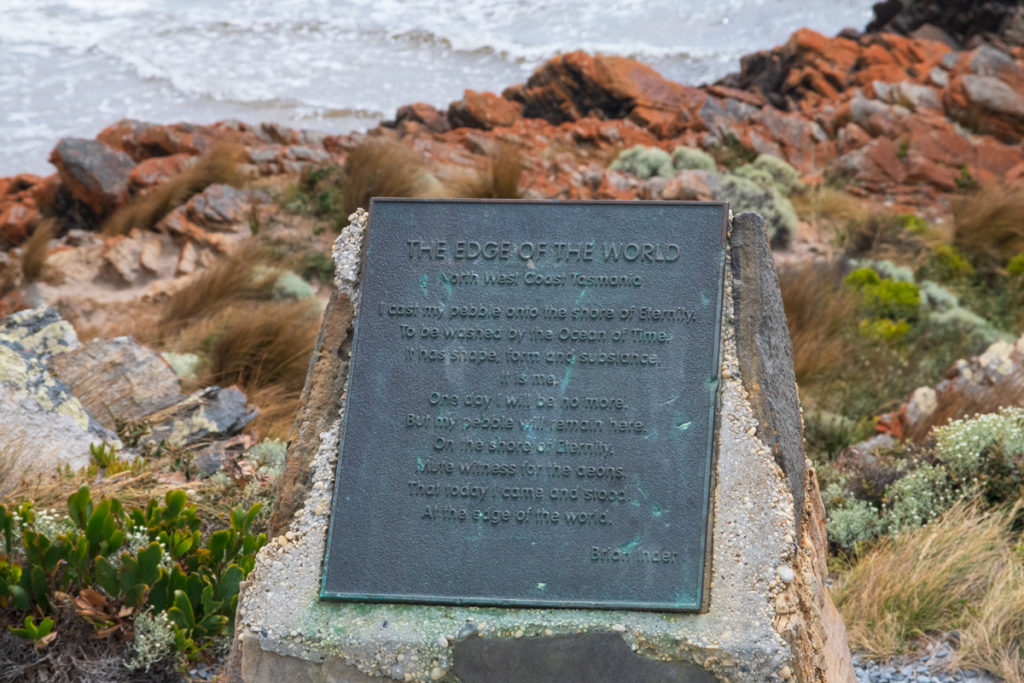 Edge of the world plaque