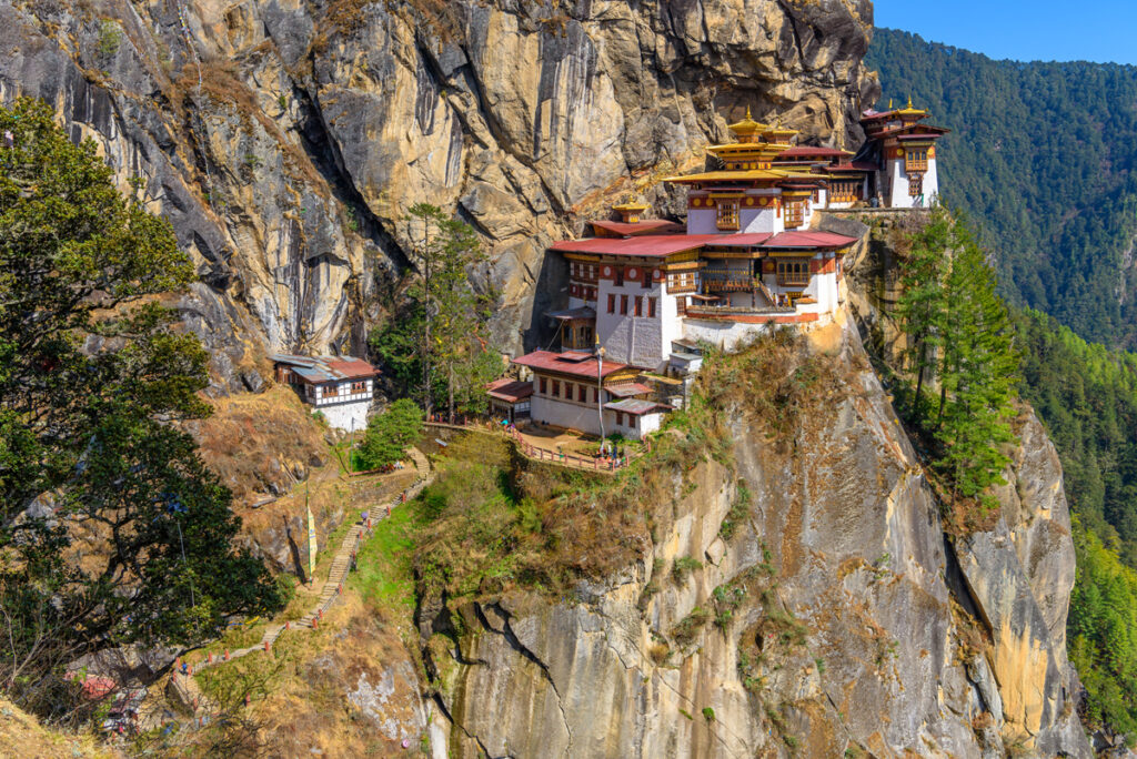Tiger's nest monastery in Bhutan