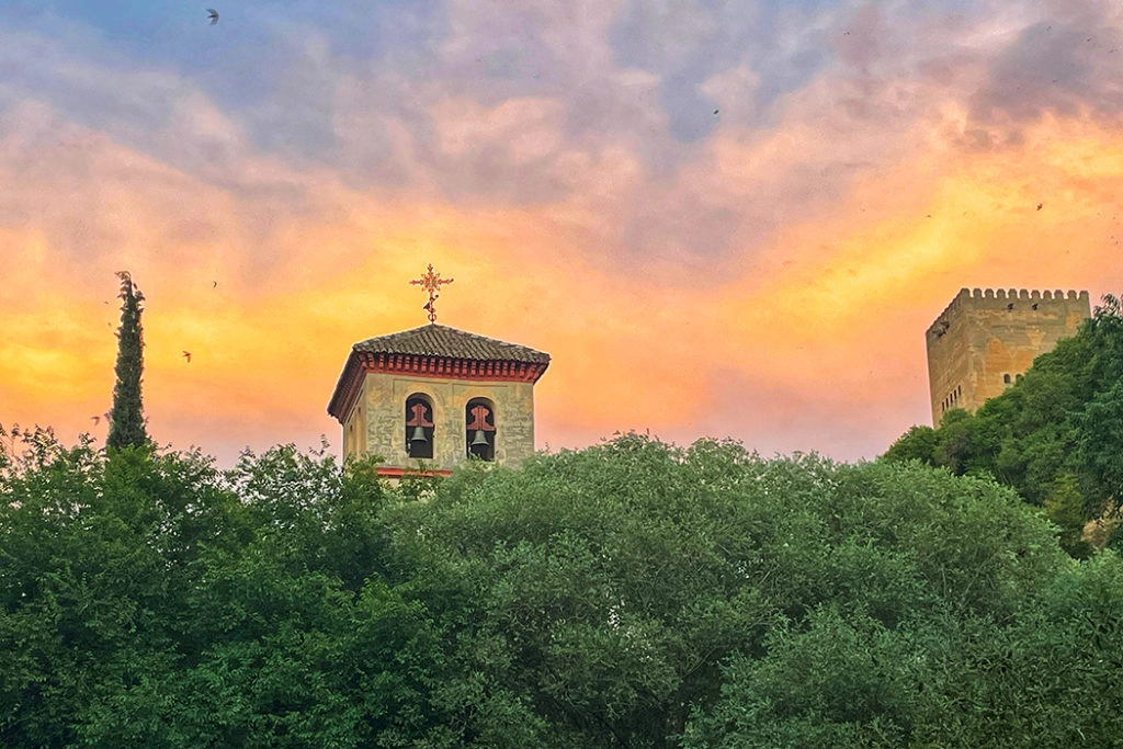 Granada at sunset