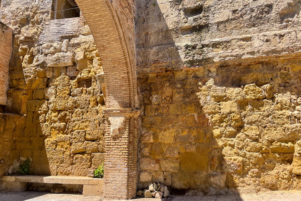 Roman city wall in Cordoba