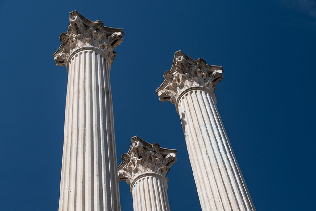 Roman columns in Cordoba