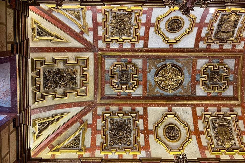 Ceiling in the church of st teresa, avila