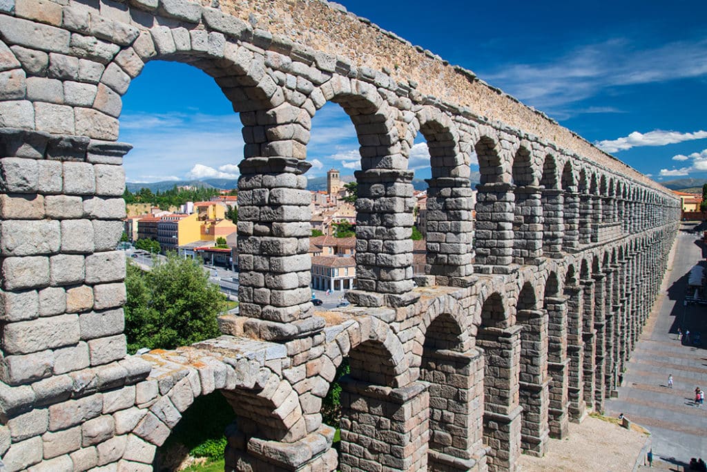 Aqueduct of Segovia is a must thing to do in Segovia on a day trip from Madrid