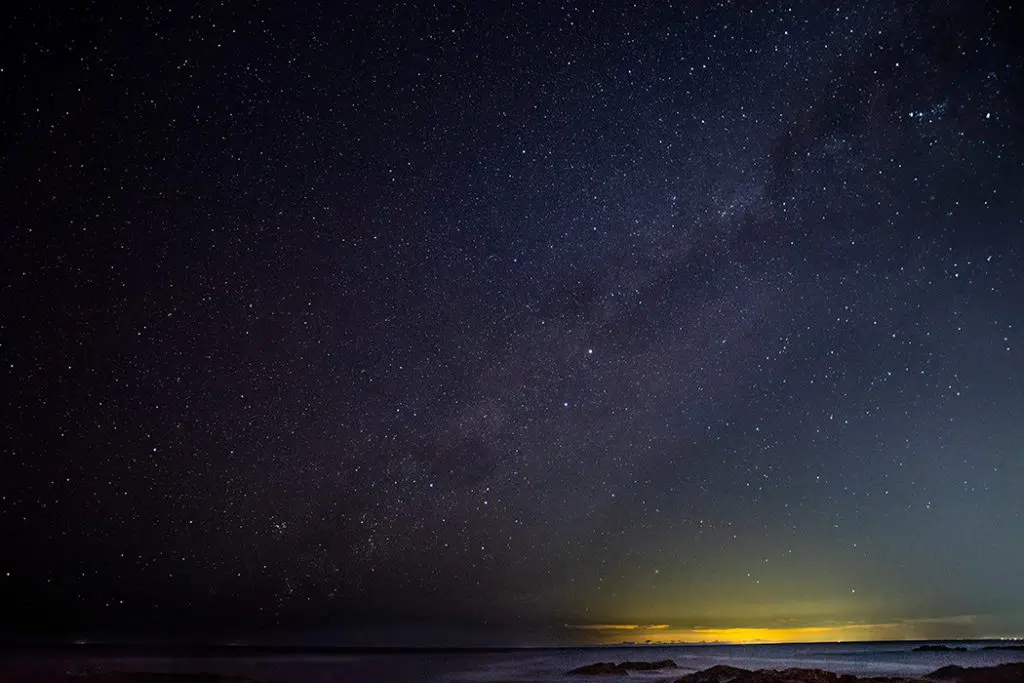 Night sky in Anna Bay
