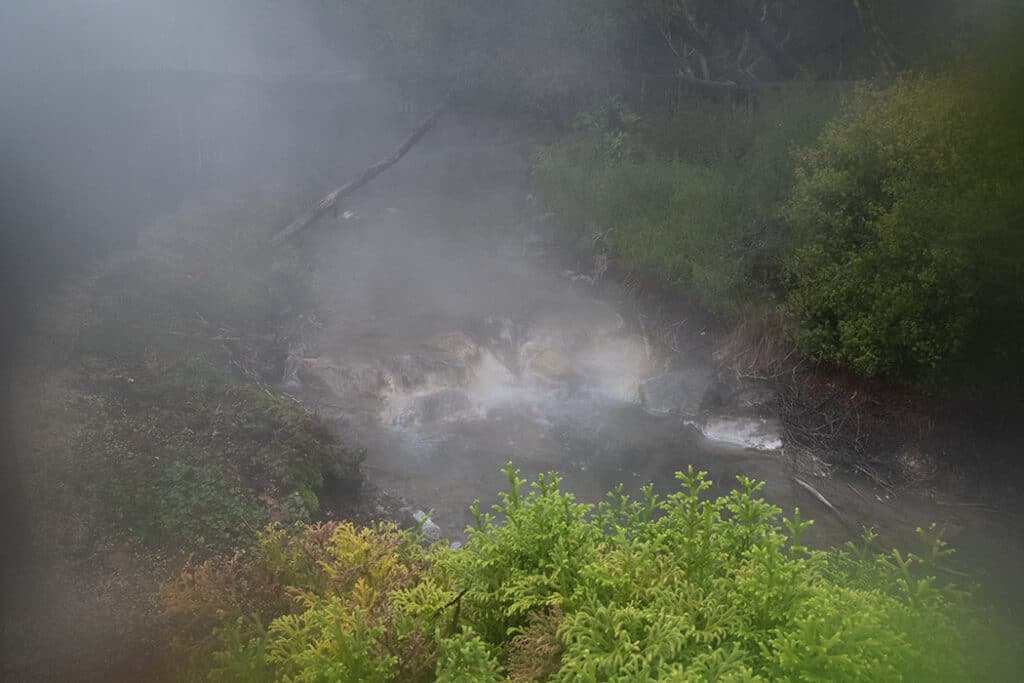 boiling waterfall in Kuirau Park