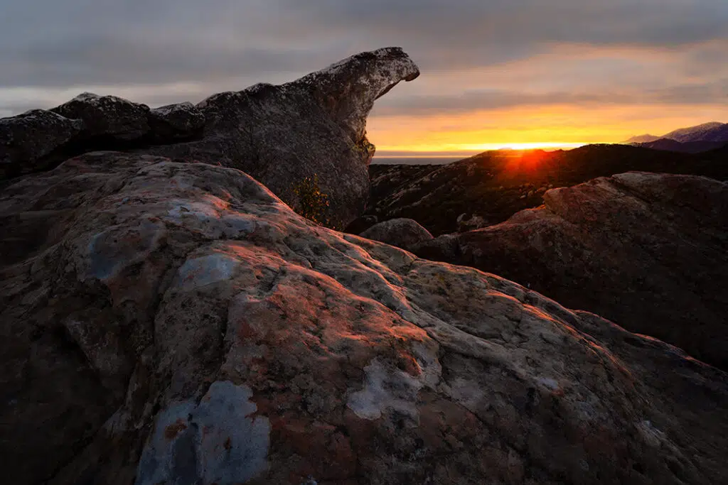 adventures in santa barbara - rock bouldering at Lizards mouth