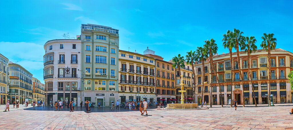Malaga old town streets - calle Larios