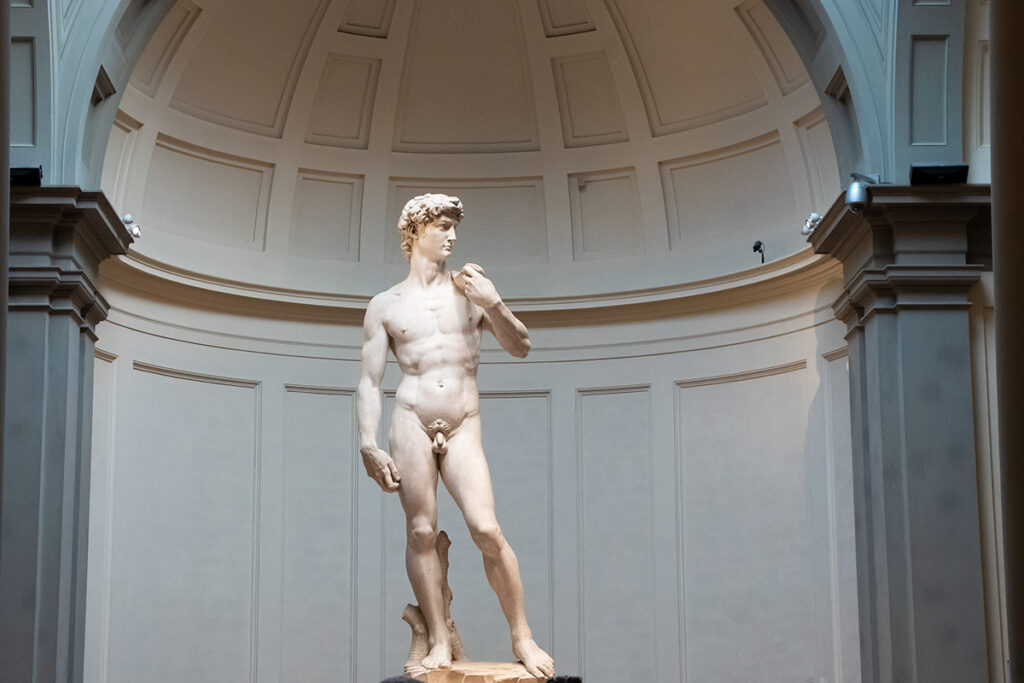 David by Michelangelo at Academy Gallery in Florence