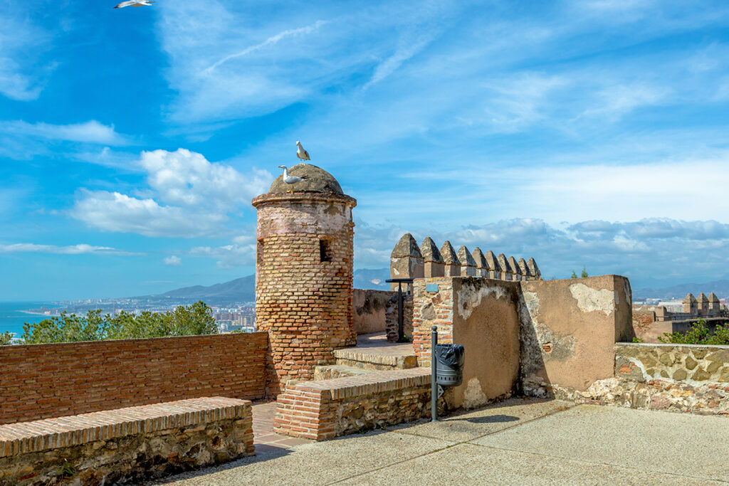 Gibralfaro Castle in Malaga old town
