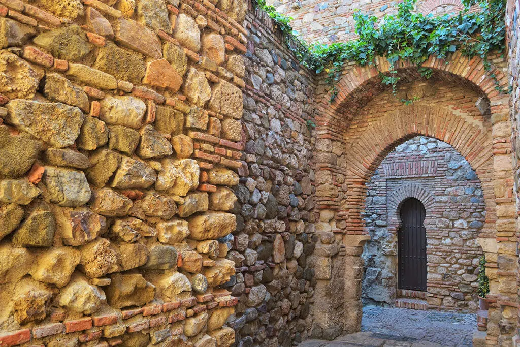 Gibralfaro Castle in old town Malaga