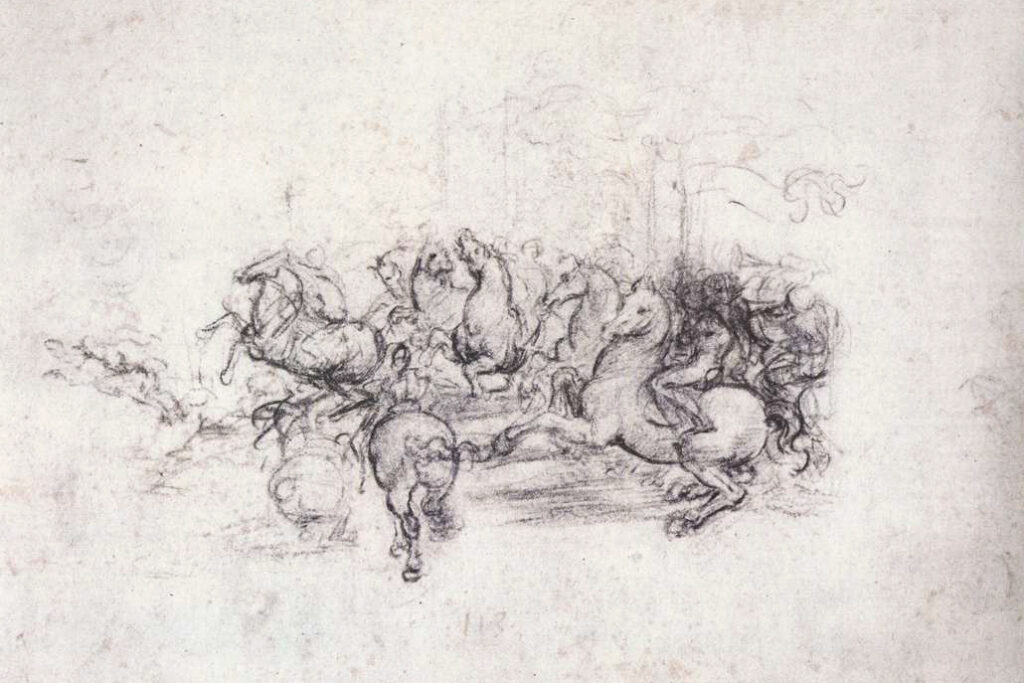 Da Vinci in Florence - sketch for the Battle of Anghiari