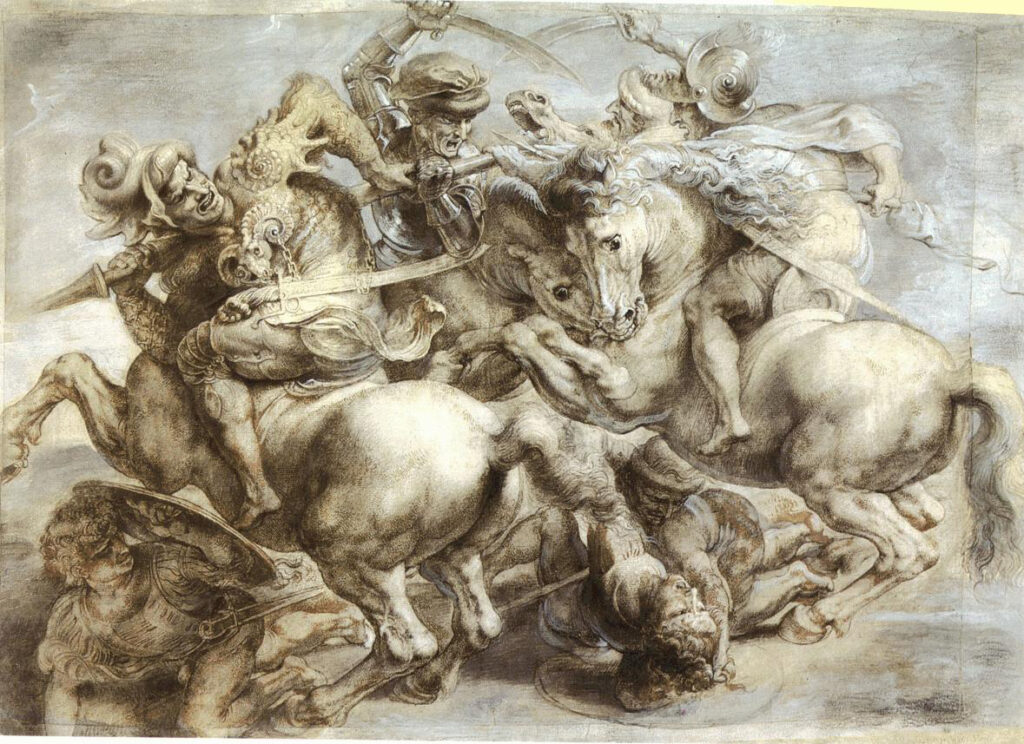 Peter Paul Rubens copy of the Battle of Anghiari