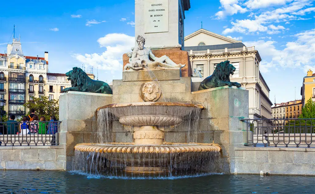 Plaza Oriente in Madrid