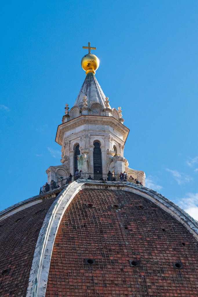 Verrochio's globe on top of Duomo dome