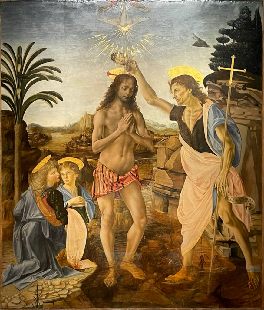 Andrea Verrocchio and Leonardo da Vinci - Baptism of Christ