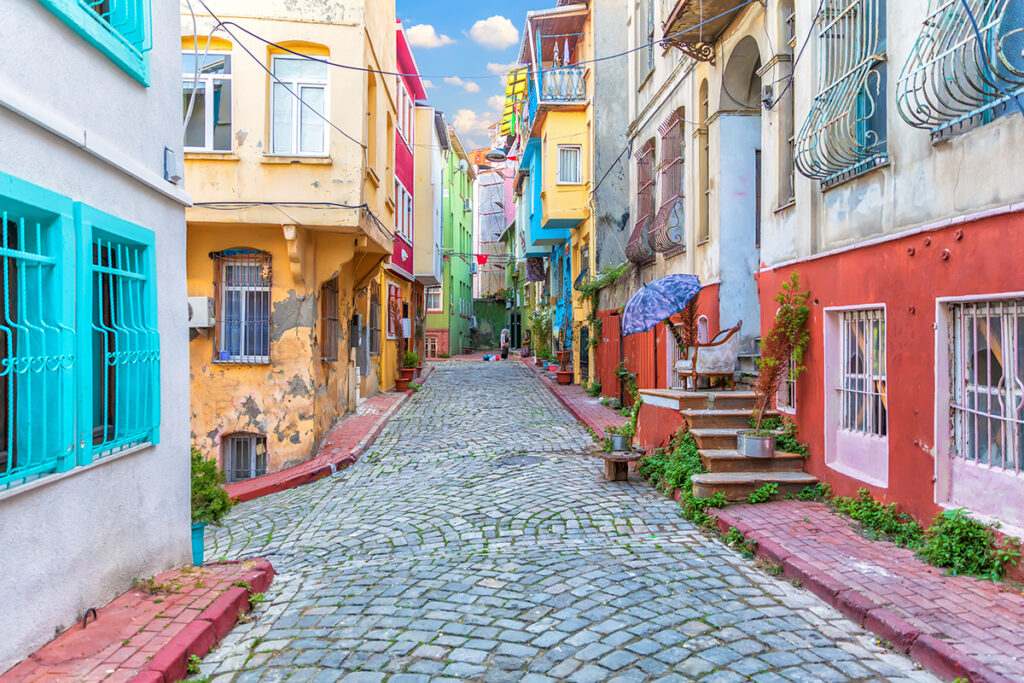 Colorful houses in Balat