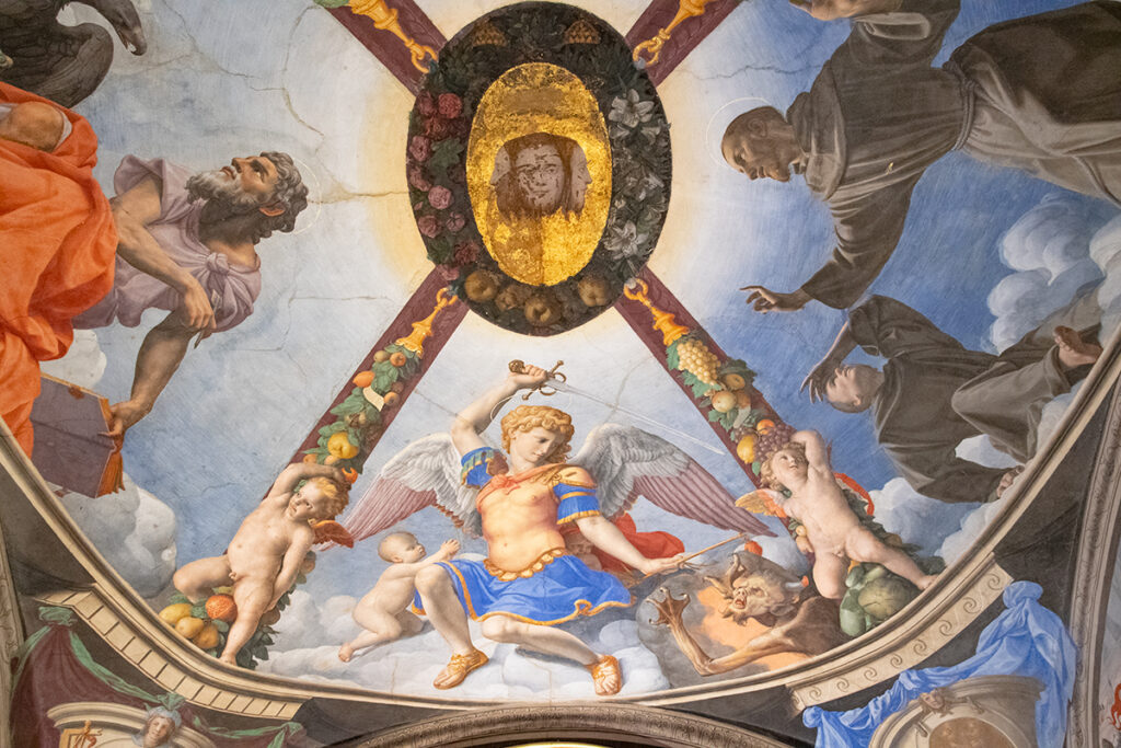palazzo vecchio Chapel of Eleonora ceiling by Bronzino