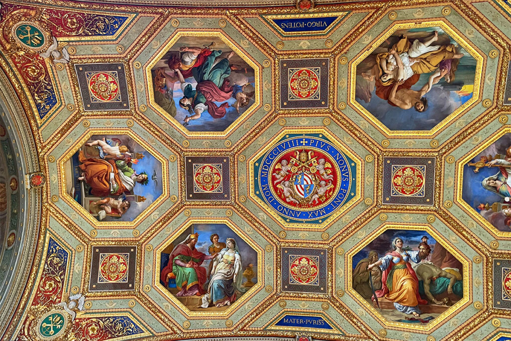 Ceiling detail in the Vatican Museums