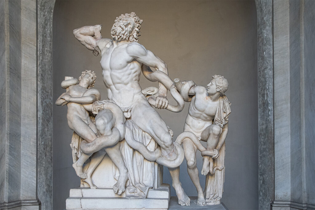 Laocoon statue in the Vatican museums - things to see in Rome in a day