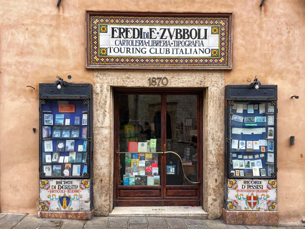 Libreria Tipografia Zubboli book shop in Assisi