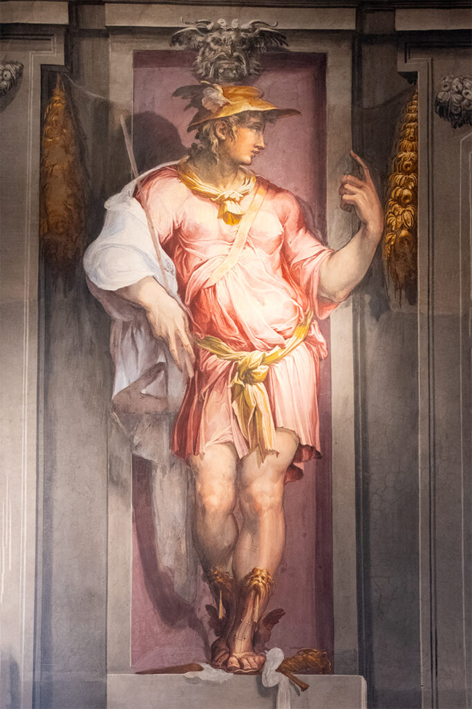Fresco in Palazzo Vecchio - Mercury