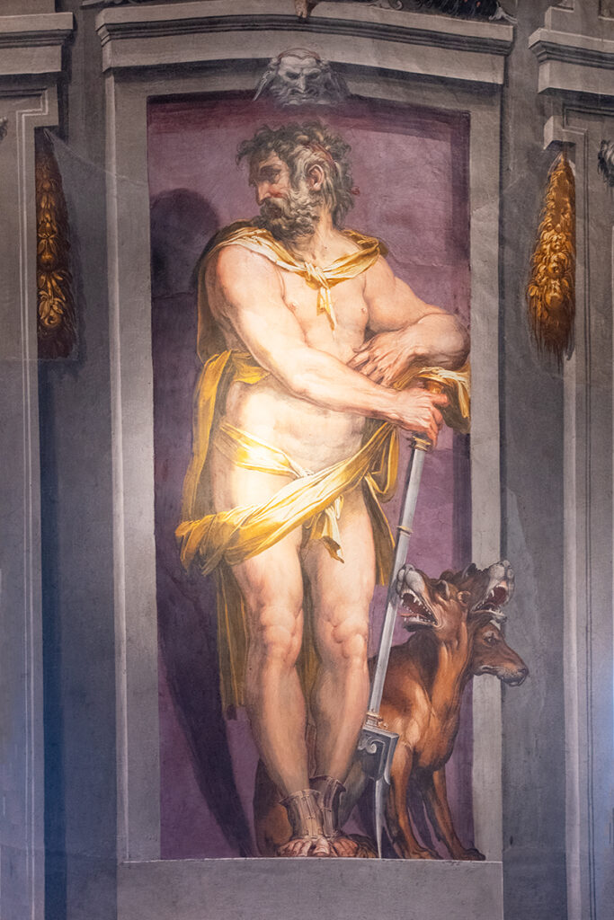Fresco in Palazzo Vecchio - Pluto