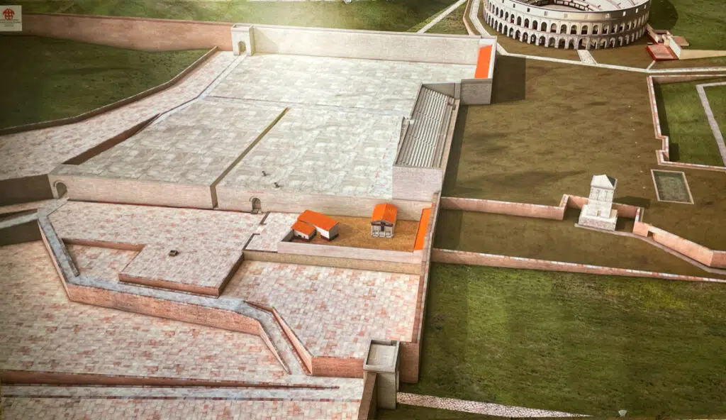 Roman forum underneath San Rufino Cathedral in Assisi