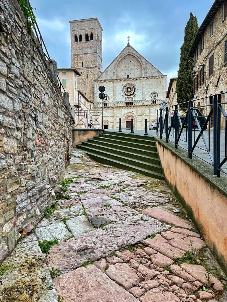 Roman pavement at Piazza San Rufino